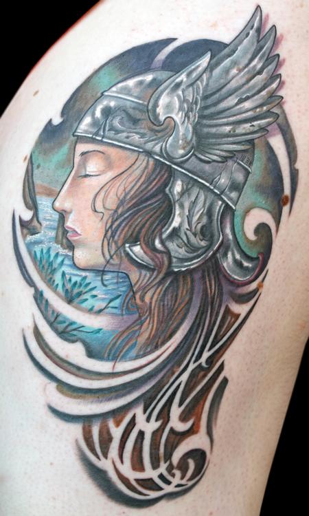 Tattoos -  Custom Viking Woman - 66666